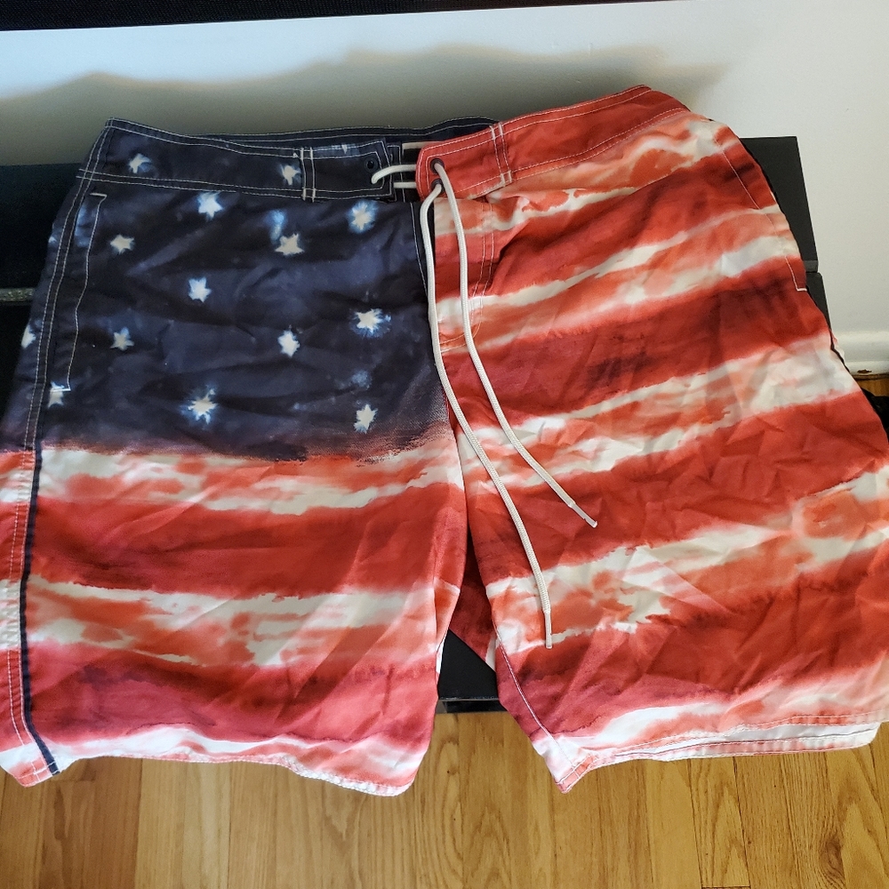 US Flag Swim Shorts
